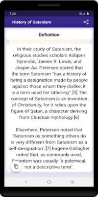 History of Satanism android App screenshot 0